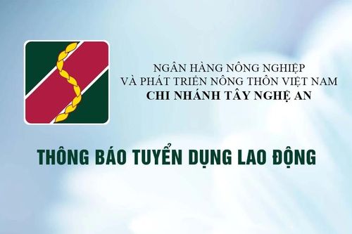 Agribank Chi nhánh Tây Nghệ An thông báo tuyển dụng lao động đợt 2 năm 2023