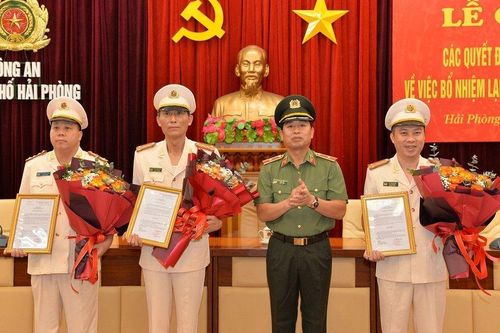 Bổ nhiệm lại 3 Phó Giám đốc Công an Hải Phòng