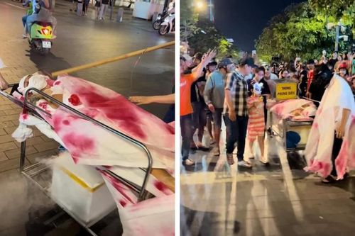 TP. Hồ Chí Minh: Công an làm việc với tài xế chạy xe tang diễu phố đêm Halloween