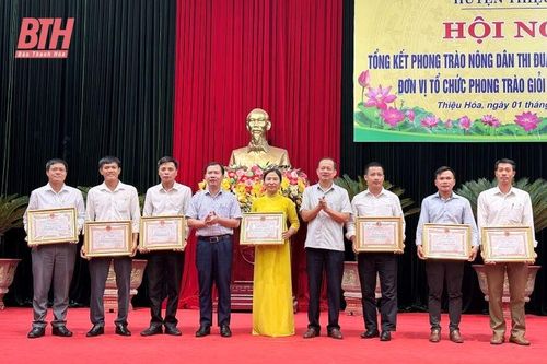 Huyện Thiệu Hóa có hơn 10 nghìn hộ nông dân sản xuất kinh doanh giỏi