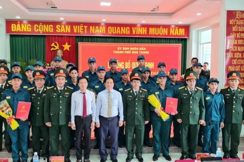 TP. Nha Trang thành lập Trung đội dân quân thường trực