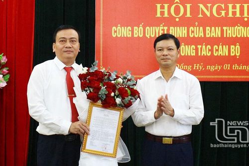 Công bố quyết định của Ban Thường vụ Tỉnh ủy về công tác cán bộ