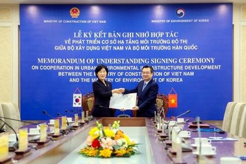 Bộ Xây dựng Việt Nam và Bộ Môi trường Hàn Quốc: Tăng cường hợp tác phát triển cơ sở hạ tầng môi trường đô thị