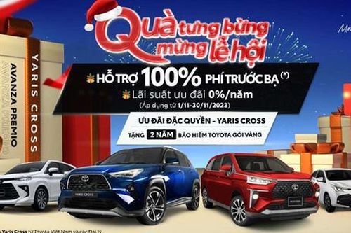 Khuyến mại hấp dẫn từ hệ thống Đại lý Toyota dành cho các mẫu xe trong tháng 11/2023