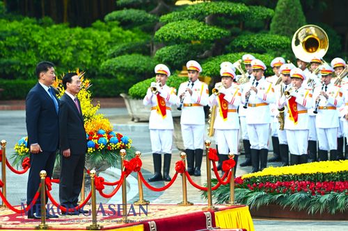 Chủ tịch nước Võ Văn Thưởng chủ trì lễ đón chính thức Tổng thống Mông Cổ