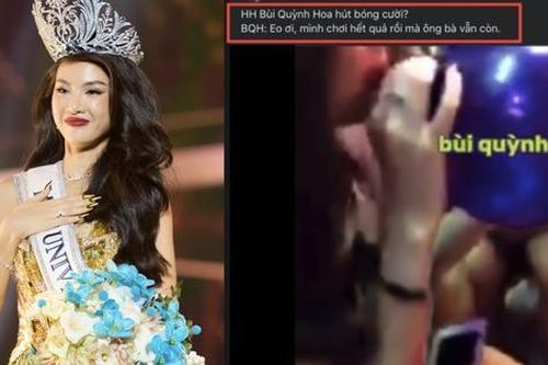Miss Universe Vietnam thừa nhận Bùi Quỳnh Hoa hít bóng cười là thật