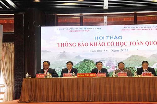 Hội thảo khoa học những phát hiện mới về khảo cổ học toàn quốc năm 2023