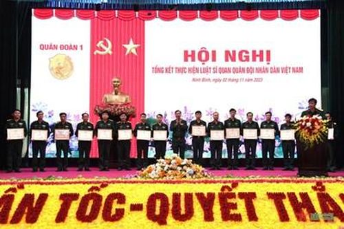 Quân đoàn 1 tổng kết thực hiện Luật Sĩ quan Quân đội nhân dân Việt Nam