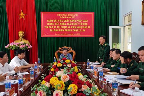 Giám sát công táctiếp nhận, giải quyết tố giác, tin báo về tội phạm tại Đồn Biên phòng cửa khẩu quốc tế La Lay