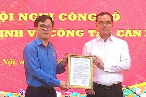Bổ nhiệm Trưởng Ban Chính sách - Pháp luật Tổng Liên đoàn Lao động Việt Nam