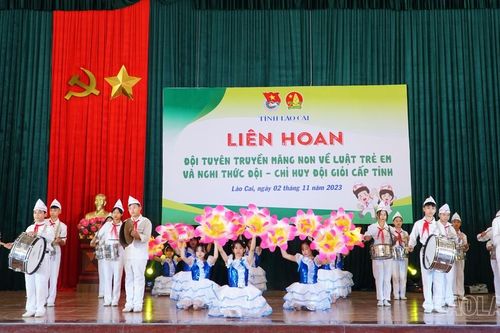 Liên hoan Đội tuyên truyền đội măng non về Luật trẻ em và nghi thức đội - chỉ huy đội giỏi cấp tỉnh
