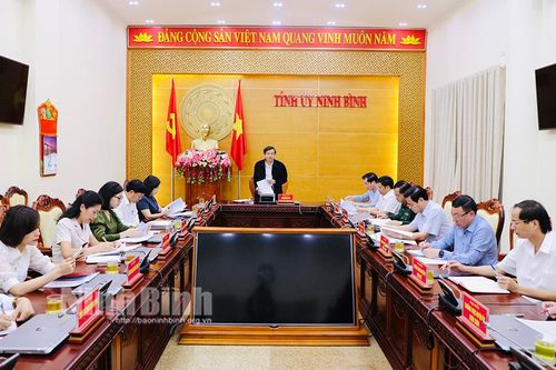 Thường trực Tỉnh ủy giao ban công tác tháng 10