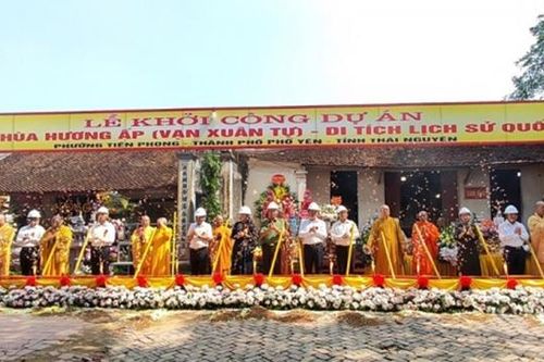 Thái Nguyên: Khởi công Dự án tu bổ chùa Hương Ấp thuộc Khu di tích Lý Nam Đế