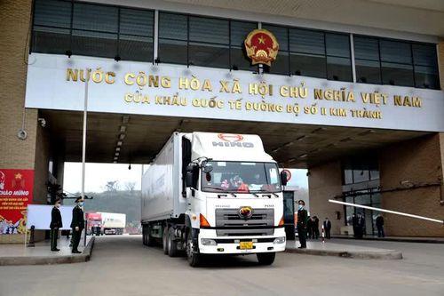 Cửa khẩu Kim Thành (Việt Nam) - Bắc Sơn (Trung Quốc) thực hiện vận chuyển hàng hóa 2 chiều trên 1 phương tiện thông quan