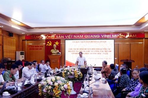 Hà Tĩnh: Đối thoại, tháo gỡ vướng mắc trong thực hiện đền bù, GPMB cao tốc Bắc - Nam