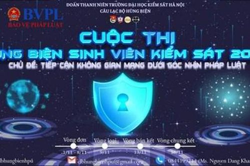 Phát động cuộc thi 'Hùng biện sinh viên Kiểm sát 2023'