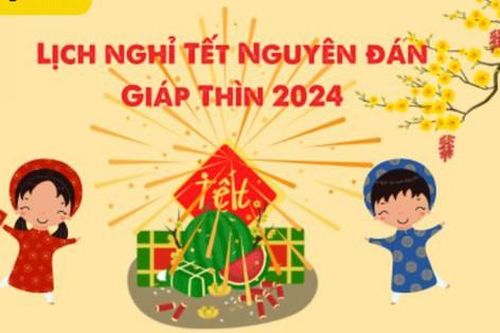 Năm 2024: Nghỉ Tết Nguyên đán 7 ngày, nghỉ lễ Quốc khánh 4 ngày