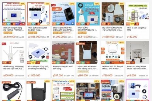 Bất chấp cảnh báo, thiết bị kích sóng điện thoại vẫn bán công khai trên 'chợ mạng'