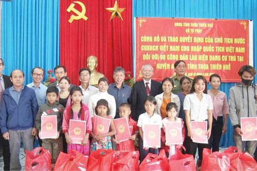 Đời sống mới của cư dân được nhập tịch