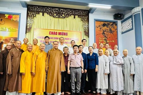 Ban Trị sự Phật giáo TP.Vũng Tàu đón tiếp Đoàn kiểm tra Ban Tôn giáo Chính phủ