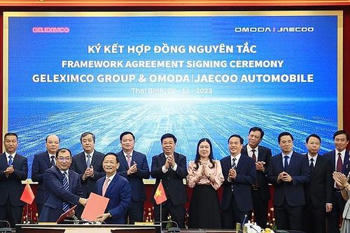 Thái Bình: Chứng kiến ký hợp đồng nguyên tắc nhà máy lắp ráp, sản xuất ôtô trị giá 800 triệu USD