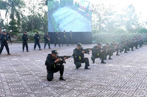 Diễn tập thực hiện nhiệm vụ của Tiểu đoàn CSCĐ dự bị chiến đấu Công an Đắk Nông
