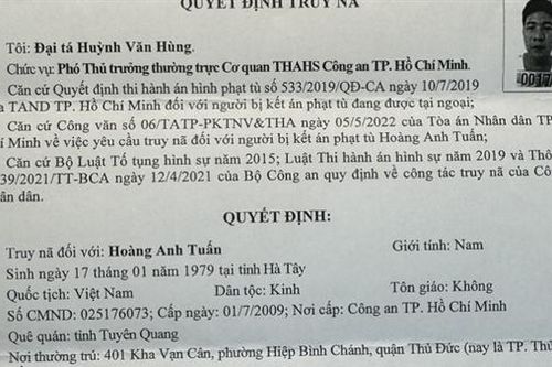 Truy nã kẻ lừa đảo trốn chấp hành án phạt 15 năm tù giam