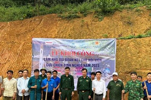 Khởi công nhà đại đoàn kết cho hội viên cựu chiến binh nghèo tại Lào Cai