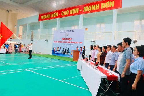 Gần 500 VĐV tranh tài Hội khỏe Phù Đổng quận Kiến An, TP Hải Phòng