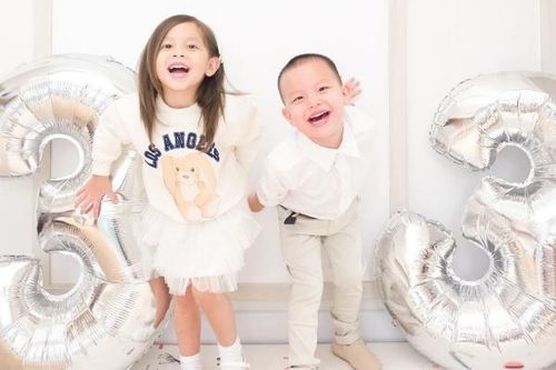 Ca sĩ Hồ Ngọc Hà tổ chức sinh nhật 3 tuổi cho hai con Lisa - Lion