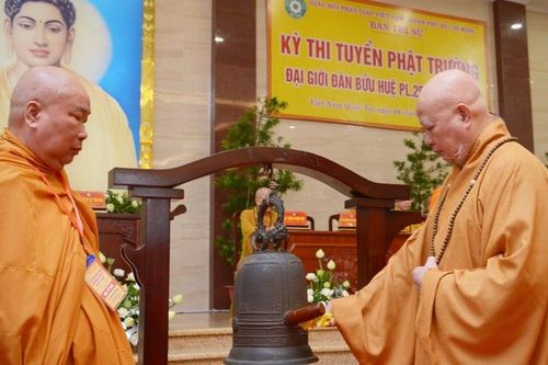 Giới tử Đại giới đàn Bửu Huệ Phật lịch 2567 chính thức tham dự kỳ khảo hạch tại Việt Nam Quốc Tự