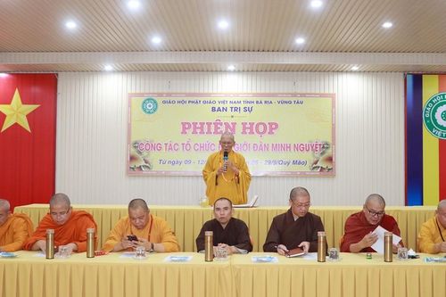 BR-VT: Ban Trị sự GHPGVN tỉnh họp rà soát tiến độ chuẩn bị tổ chức Đại giới đàn Minh Nguyệt