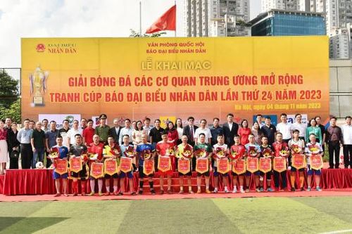 Khai mạc Giải bóng đá Báo Đại biểu Nhân dân lần thứ 24
