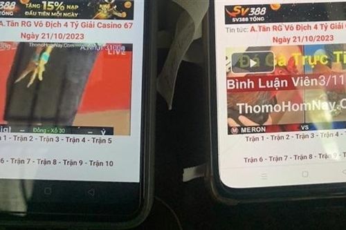 Triệt xóa 2 tụ điểm đánh bạc, bắt 17 đối tượng