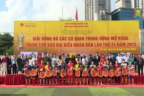 Khai mạc giải bóng đã Báo Đại biểu Nhân dân lần 24