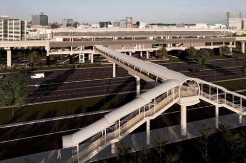 TP Hồ Chí Minh: Lắp đặt cầu bộ hành đầu tiên trên tuyến metro số 1