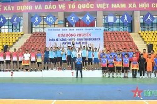 Bế mạc Giải Bóng chuyền đoàn kết Công - Nông - Binh tỉnh Điện Biên lần thứ 40, năm 2023