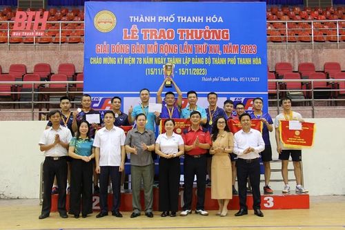Giải bóng bàn TP Thanh Hóa mở rộng 2023 thành công tốt đẹp