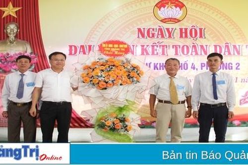 Khu dân cư Khu phố 4, Phường 2, thị xã Quảng Trị tổ chức Ngày hội Đại đoàn kết toàn dân tộc