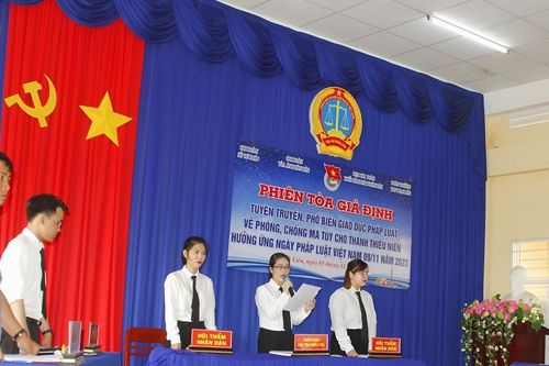 'Phiên tòa giả định' cách làm sáng tạo trong tuyên truyền pháp luật và phòng, chống ma túy trong thanh thiếu niên