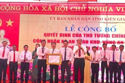 Công nhận 24 xã An toàn khu và vùng An toàn khu thuộc tỉnh Kiên Giang