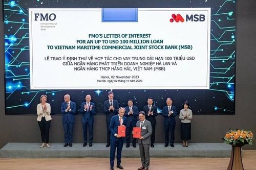 MSB nhận tài trợ 100 triệu USD từ ngân hàng FMO để phát triển các dự án xanh