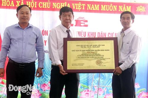 Định Quán có thêm khu dân cư đạt chuẩn khu dân cư kiểu mẫu