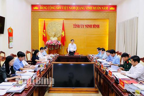 Hội nghị Ban Thường vụ Tỉnh ủy