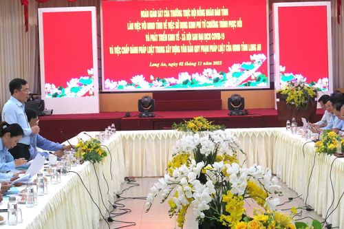 Đẩy nhanh tiến độ Chương trình phục hồi kinh tế-xã hội