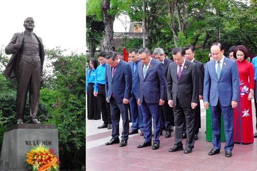 Lãnh đạo TP Hà Nội dâng hoa kỷ niệm 106 năm Cách mạng Tháng Mười Nga