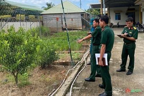 Bộ CHQS tỉnh Long An kiểm tra nhiệm vụ quân sự, quốc phòng khu vực biên giới