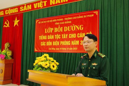 BĐBP Cao Bằng bế mạc lớp bồi dưỡng tiếng dân tộc Tày