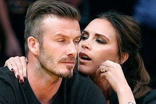 Victoria trên cơ David Beckham