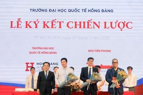 Báo Tiền Phong và Trường ĐH Quốc tế Hồng Bàng ký hợp tác toàn diện